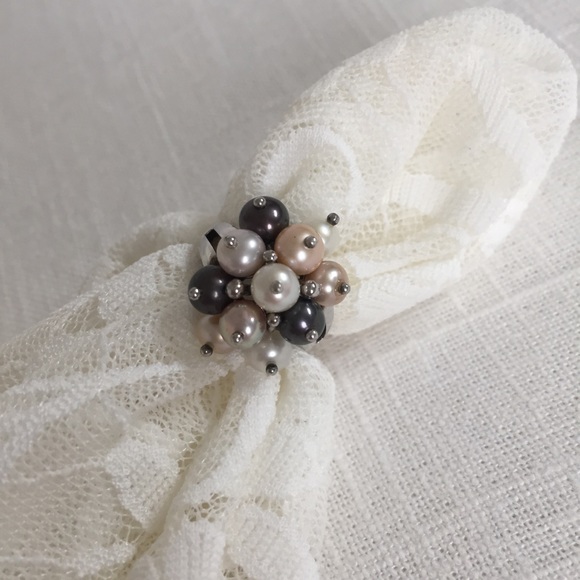 Sterling Silver Pearl Cocktail Ring - Picture 2 of 9